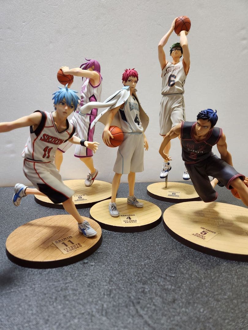 黒子のバスケ　メガハウス　黒子　赤司　青峰　緑間　紫原リペイント　リタッチ完成品