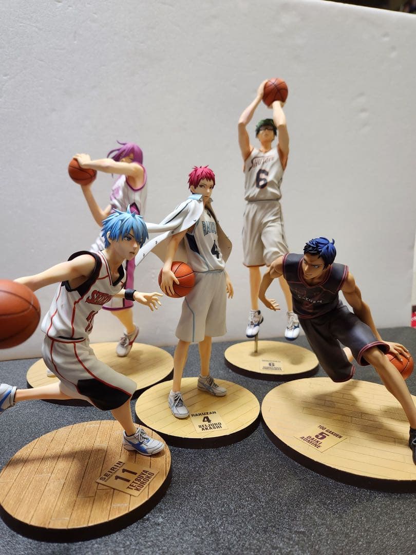 黒子のバスケ　メガハウス　黒子　赤司　青峰　緑間　紫原リペイント　リタッチ完成品