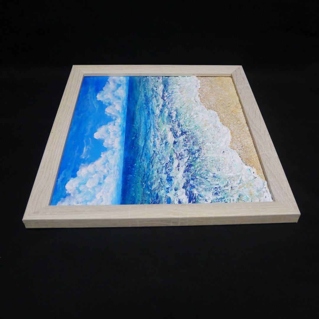 油絵 油彩 油彩画 絵 絵画 【真夏の海】
