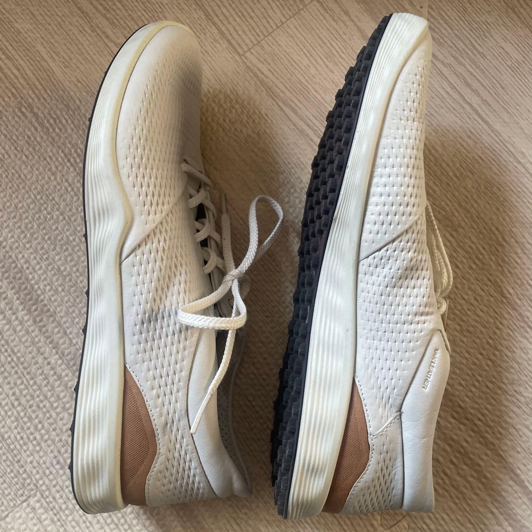 【未使用】24.5cm ECCO ゴルフシューズ ホワイト