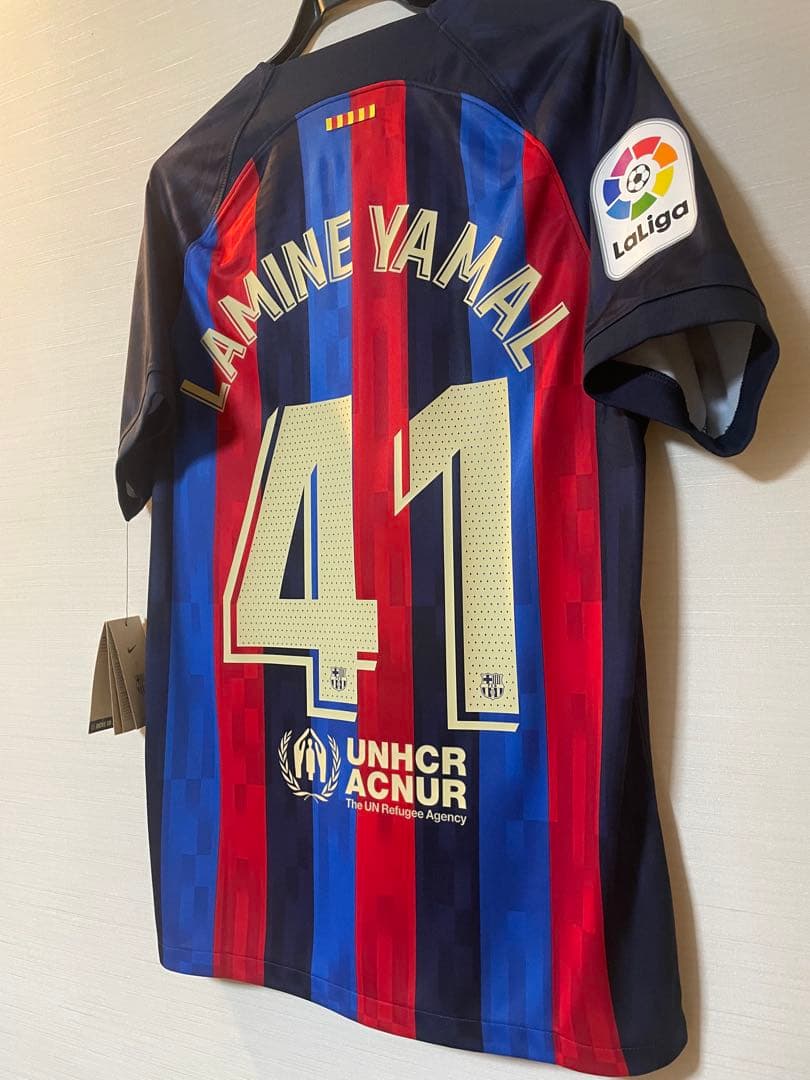 デビュー戦 ホームユニフォーム バルセロナ ヤマル 22-23 ホーム スペイン