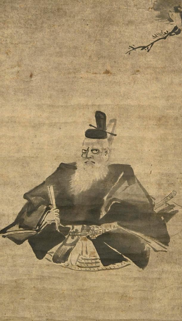 【真作】◆『雪舟 肖像図』◆検）長谷川等伯 狩野永徳 狩野探幽 周文 千利休