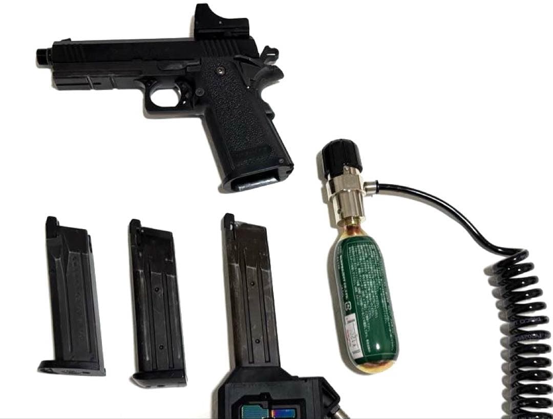 東京マルイ ガスブロハイキャパ4.3+M4マガジンアダプタ+CO2レギュレーター