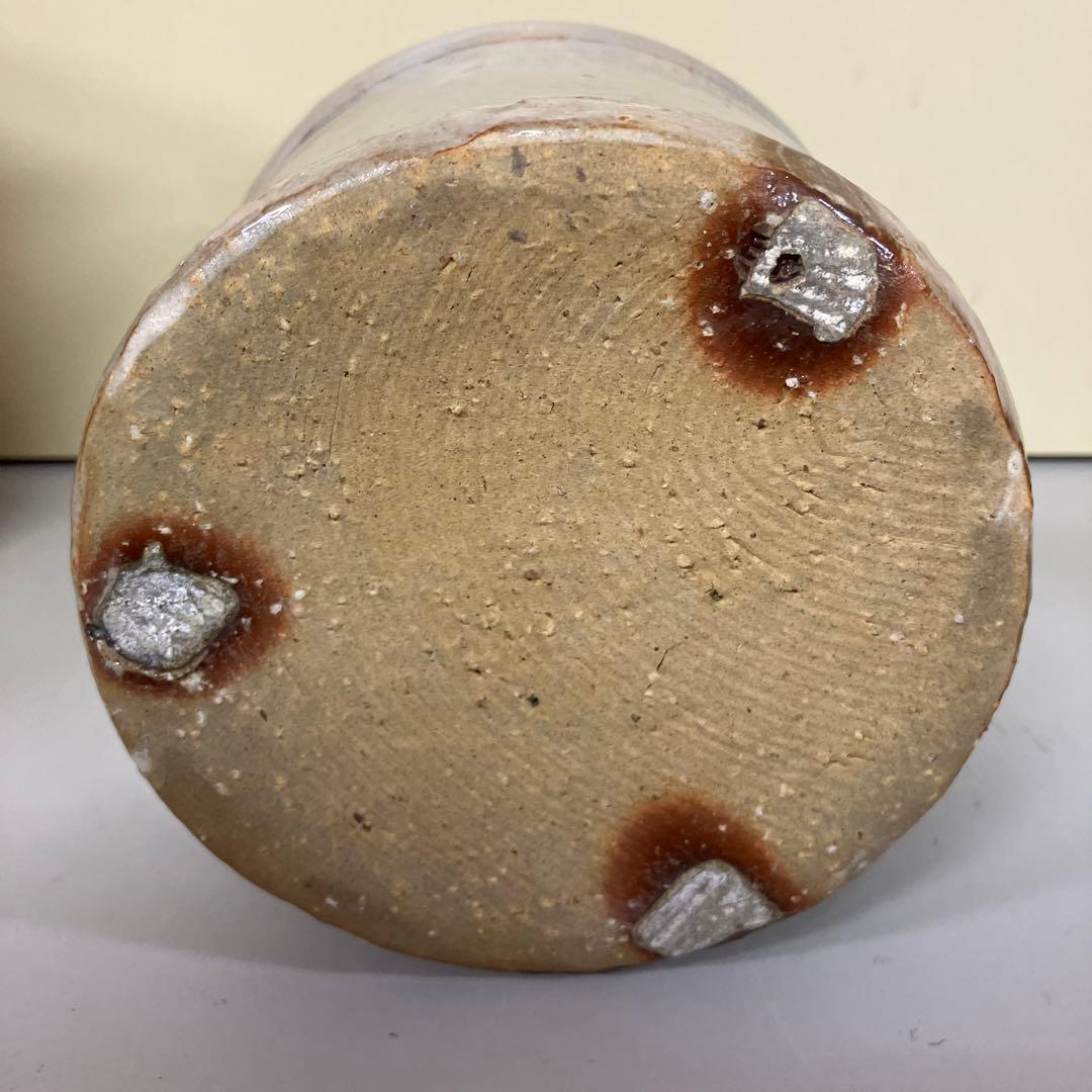 D-5 昭和レトロ 萩焼 陶器製 水指 水差し 茶道具 茶器 食器 和食器