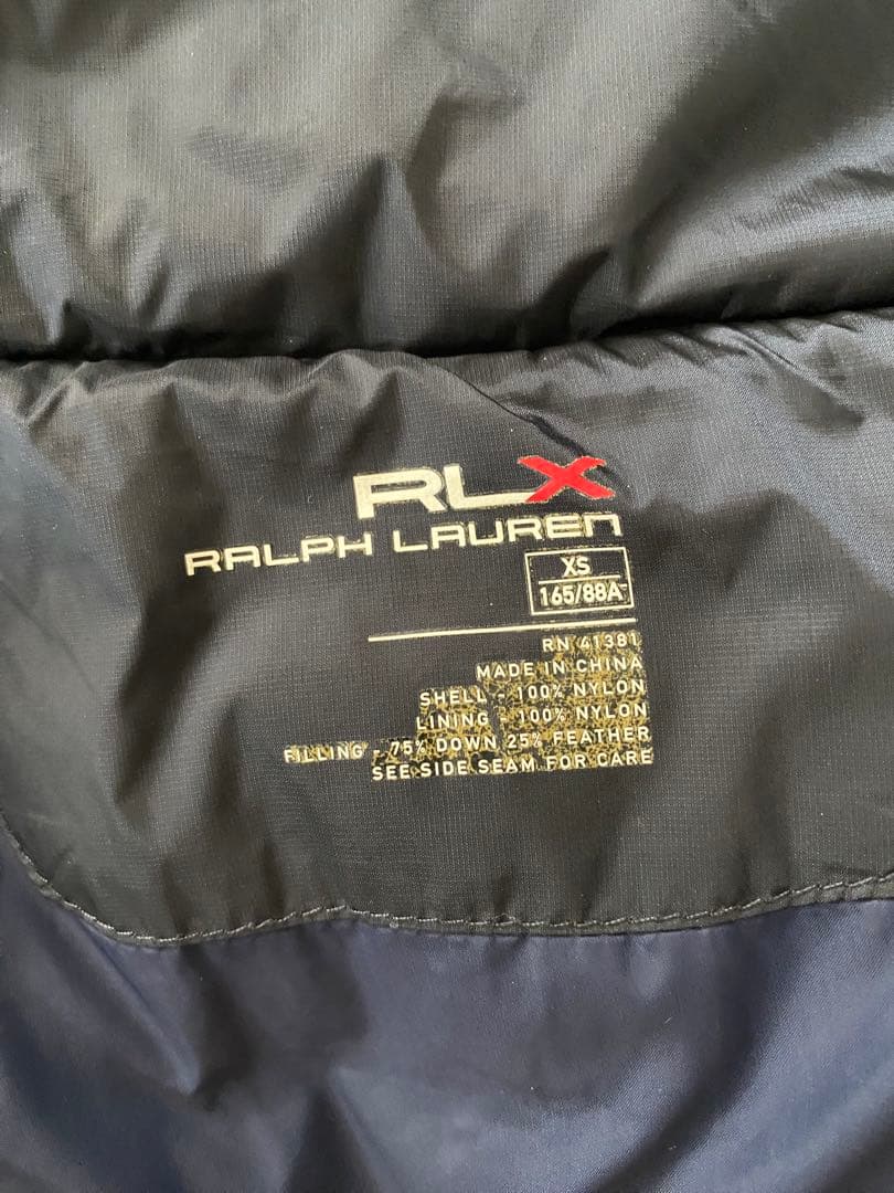 ラルフローレン　ＲＬＸ　ゴルフ　ダウンジャケット　ネイビー　サイズＸＳ