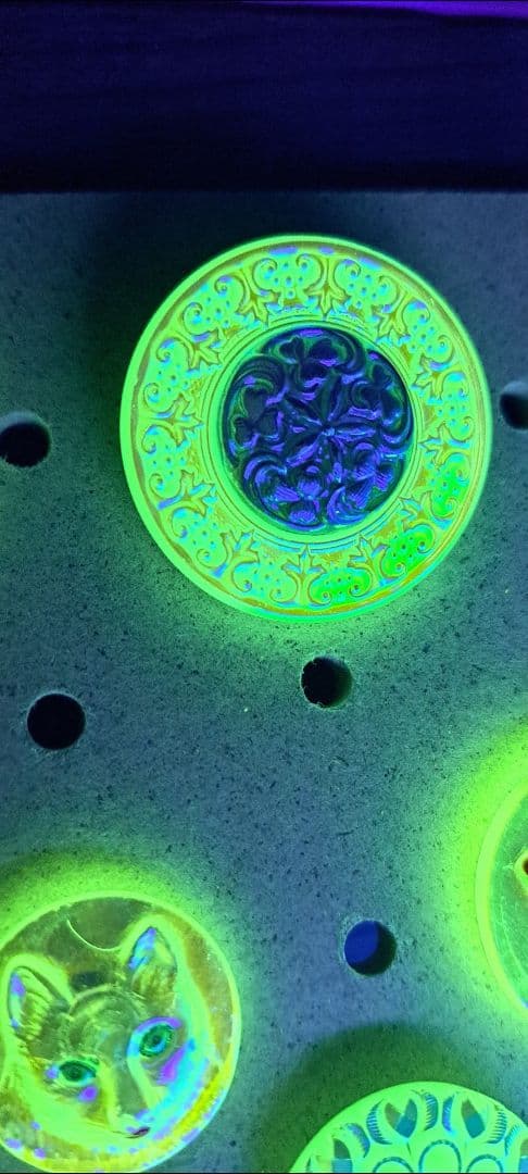 【希少】ウランガラス　大正アンティーク　大正時計　まとめ売り　発光　レトロ