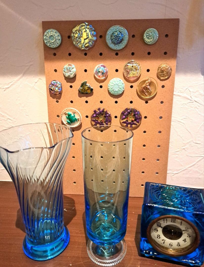 【希少】ウランガラス　大正アンティーク　大正時計　まとめ売り　発光　レトロ