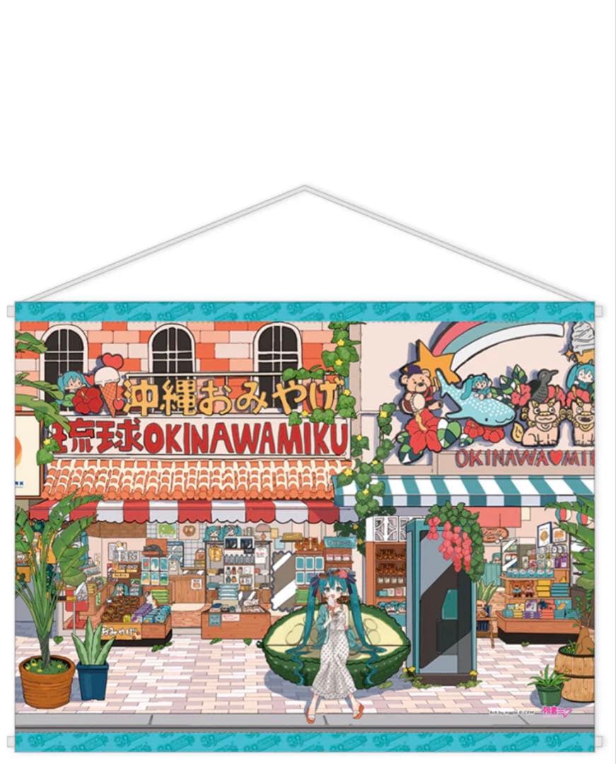 大判 タペストリー 初音ミク 沖縄 ちゅらミク maple 雪ミク 沖縄 那覇