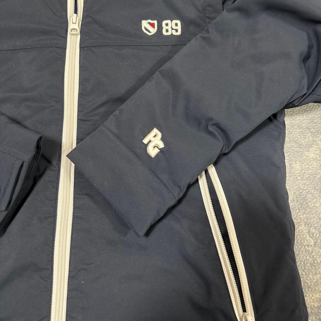 パーリーゲイツ 2WAY ブルゾン ジャケット ベスト ネイビー 中綿 刺繍ロゴ