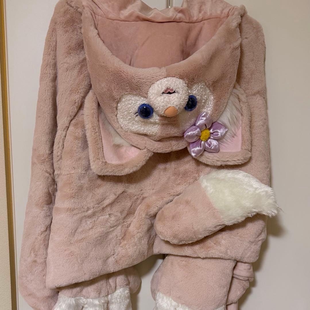 【上海ディズニー】【お値下げ】3wayリーナベルポンチョ クッションブランケット