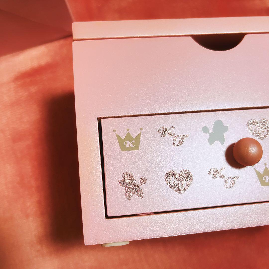 希少レア　ハローキティ　木製チェスト　ジュエリーケース　小物入れ　サンリオ