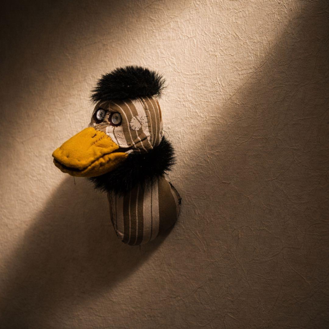 12日まで期間限定販売 ぬいぐるみ 壁掛け アンティーク 布 アヒル duck