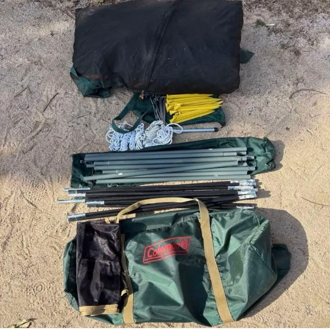 Colemanスクリーンテント　テーブル　椅子二脚セット