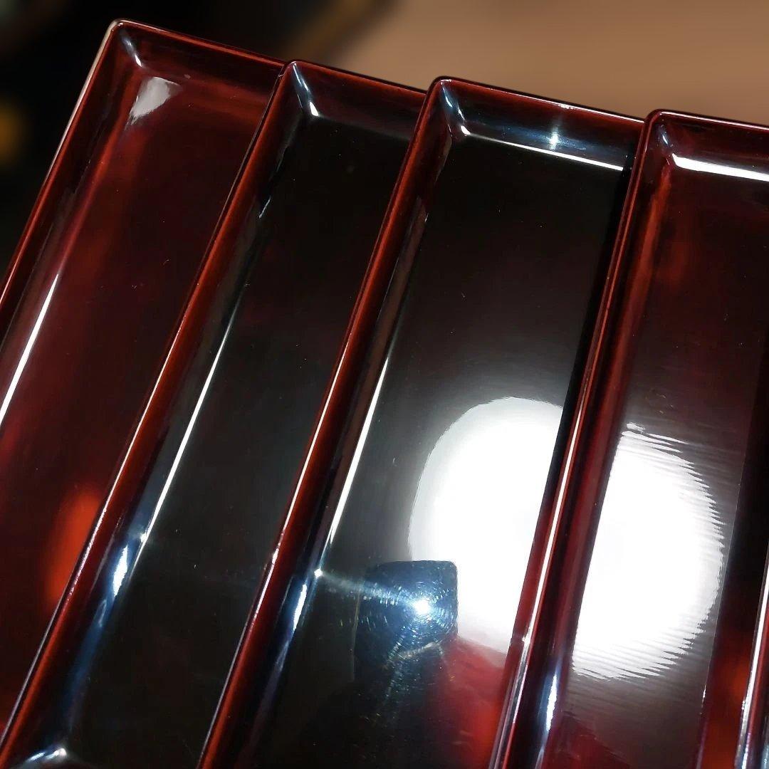 茶道具輪島塗暁四方膳五客