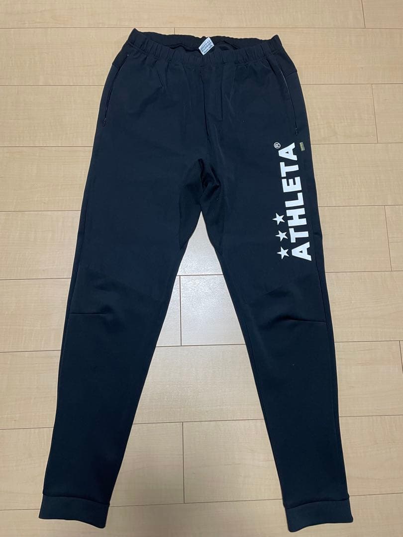 ATHLETA アスレタ　ジャージ　セットアップ　フード付き　ブラック