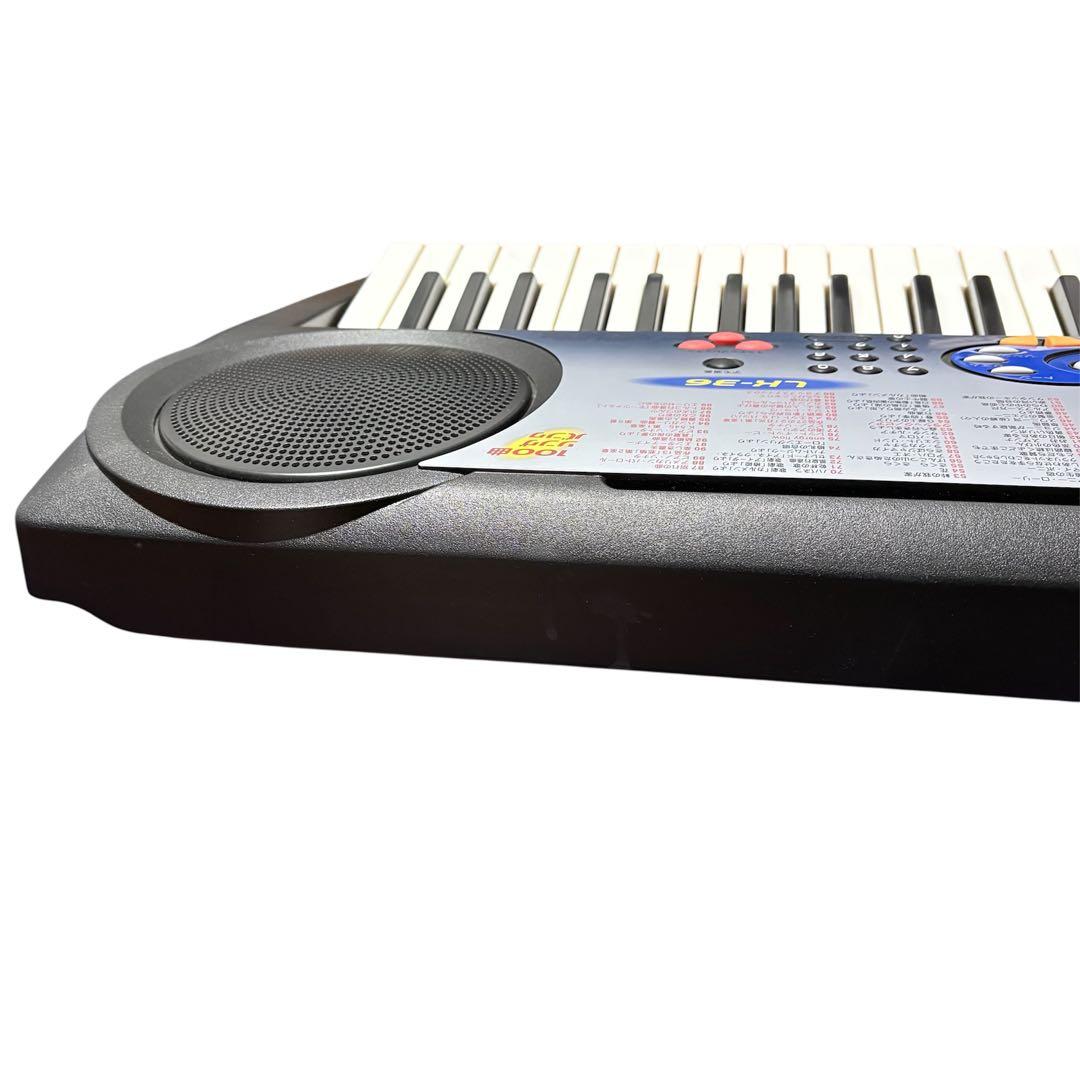 美品 CASIO カシオLK-36 光ナビゲーション キーボード アダプター付き