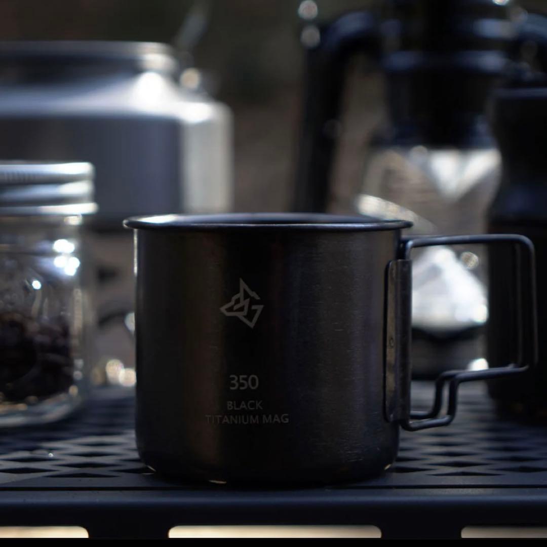 ブラック チタン マグカップ　350ml BLACKISHGEAR