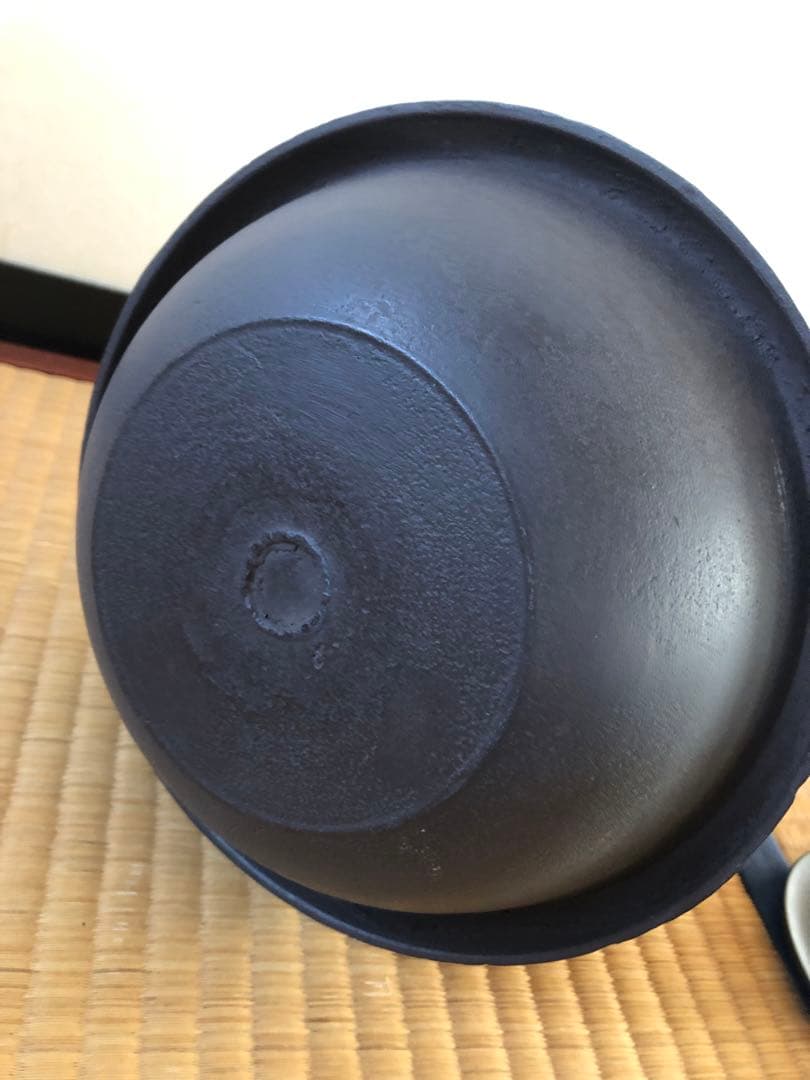 真形釜　初代　畠春斎氏作　共箱入