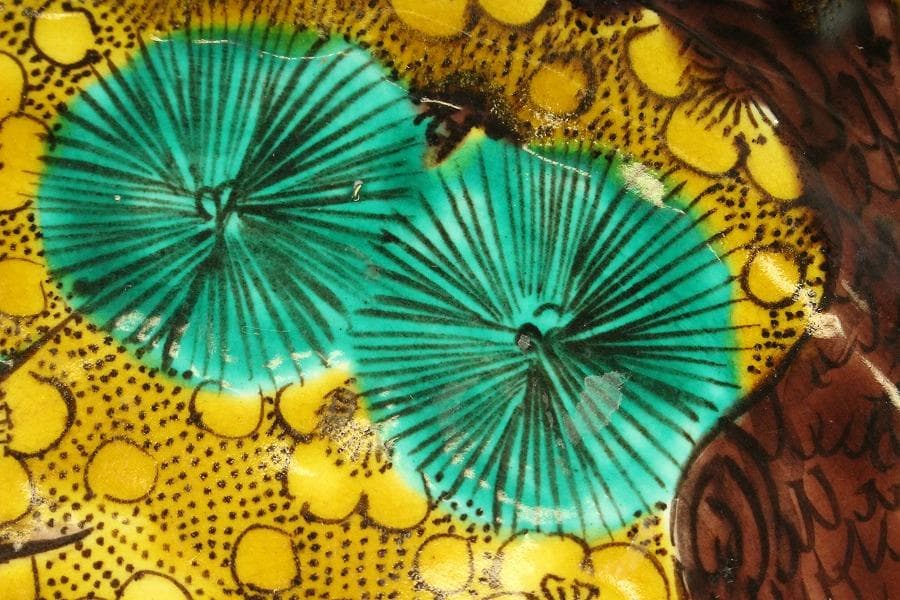 古九谷写 色絵 皿 φ30.5㎝(メ1056-3)