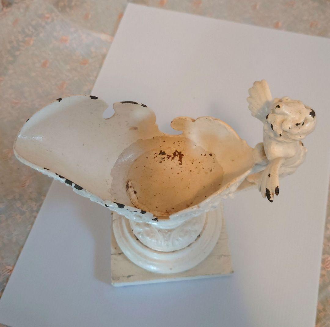 白いオブジェ天使 アンティーク エンジェル イギリス