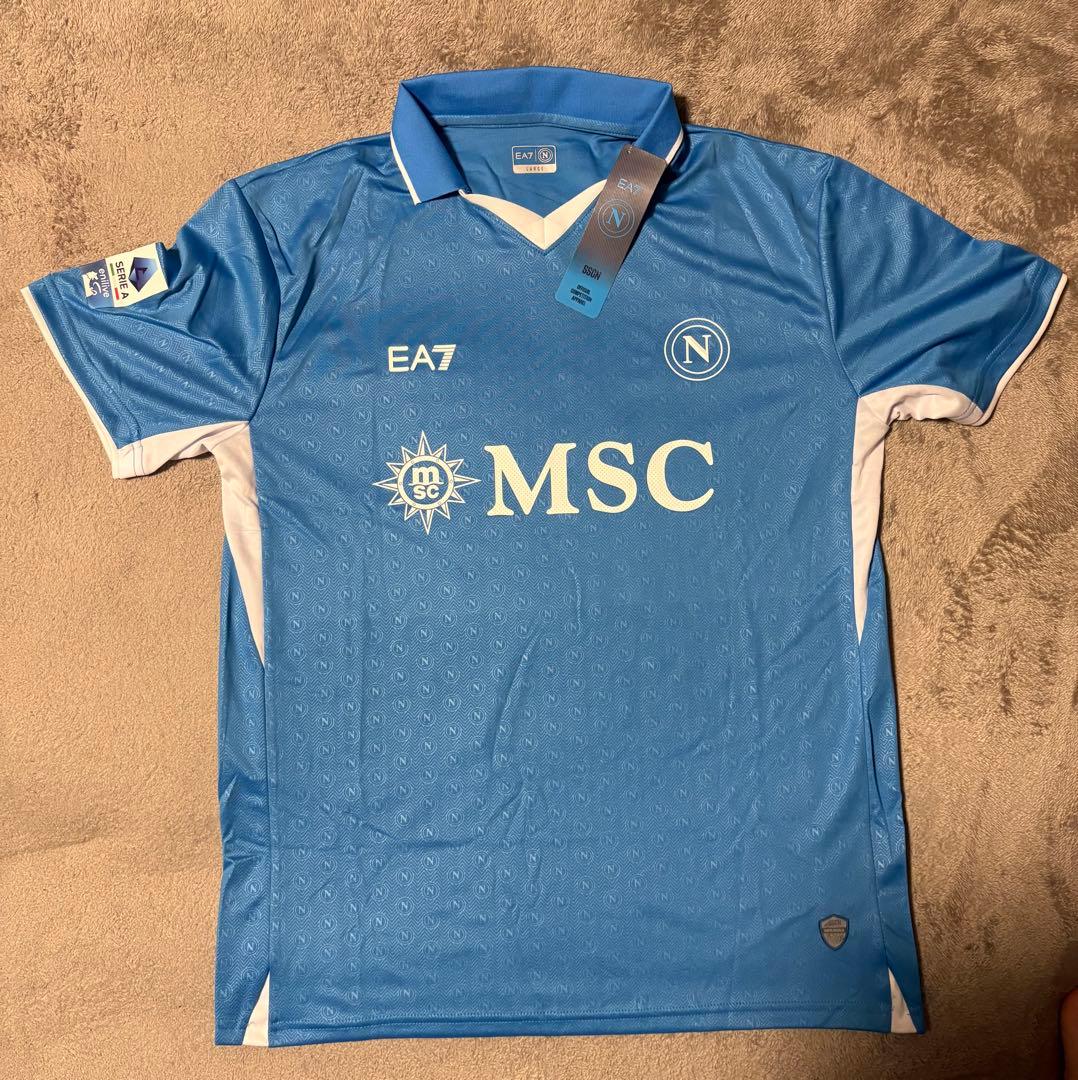 セリエA2025MSCナポリEA正規Tシャツ