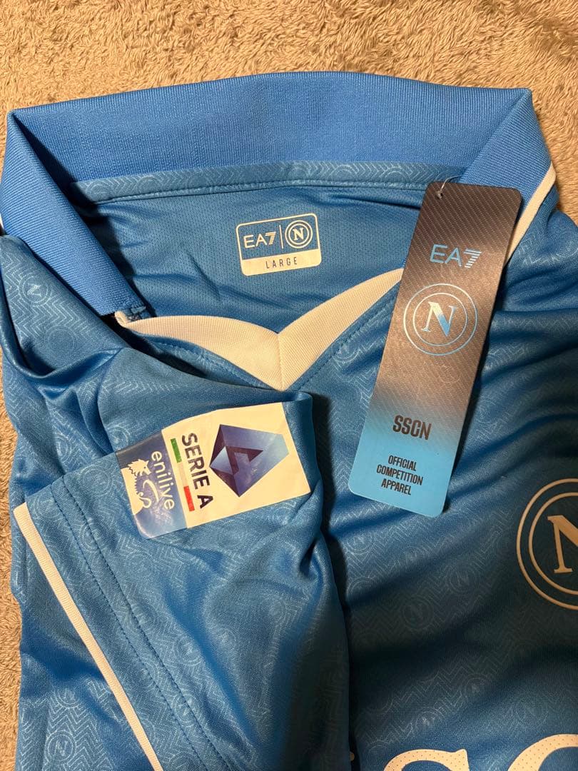 セリエA2025MSCナポリEA正規Tシャツ