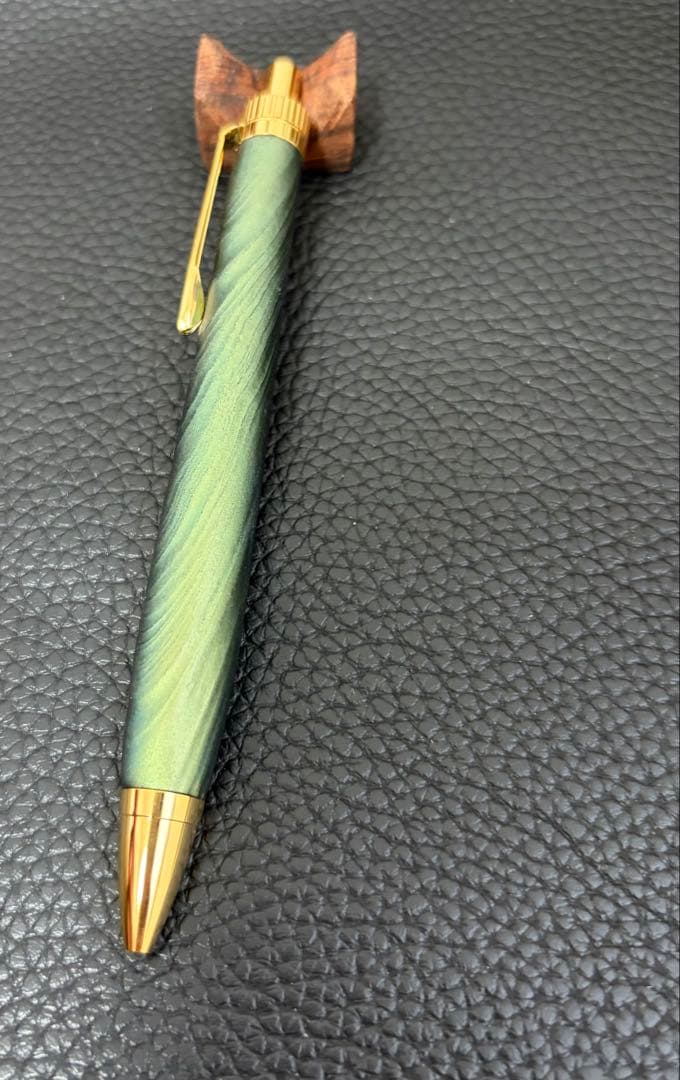 金木犀 【翠煙】屋久杉 浮造り国産漆錫 ボールペン 限定生産品