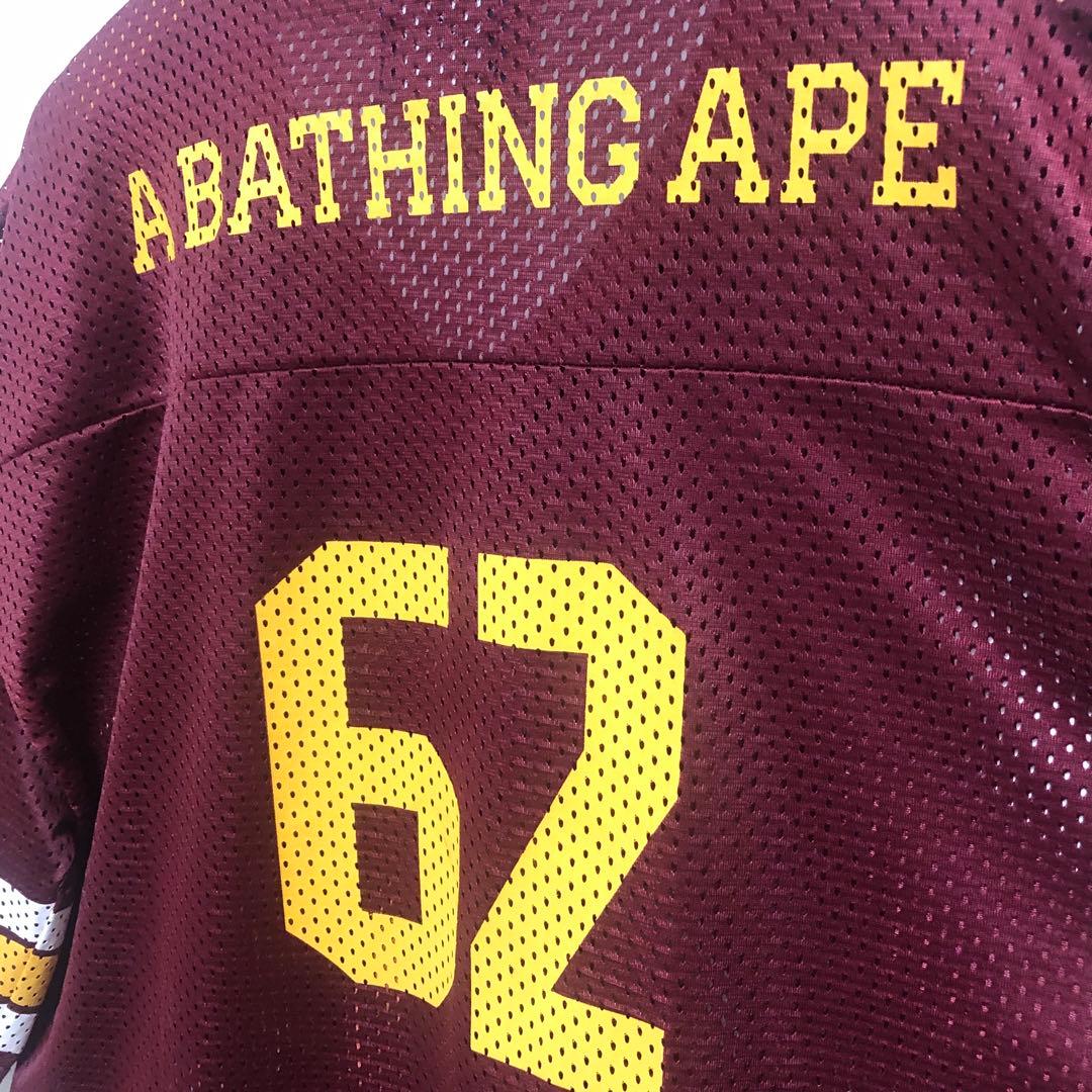 ■レア■A BATHING APE・ア ベイシングエイプ■フットボールシャツ