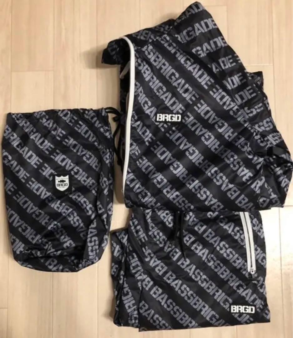 美品！Mサイズ！ブラック！バスブリゲード パッカブルタイプ セットアップ