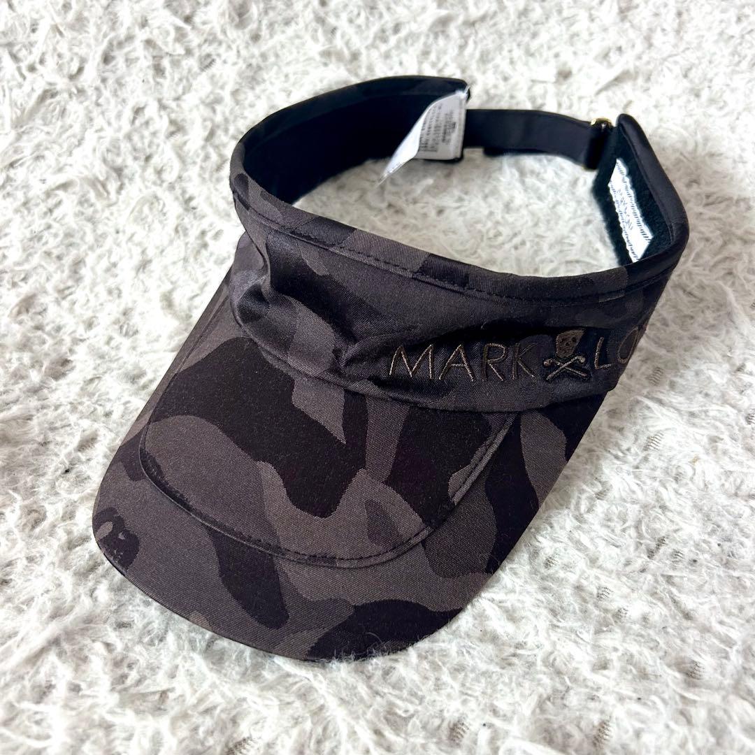 MARK & LONA マークアンドロナ サンバイザー スカルロゴ カモフラ柄