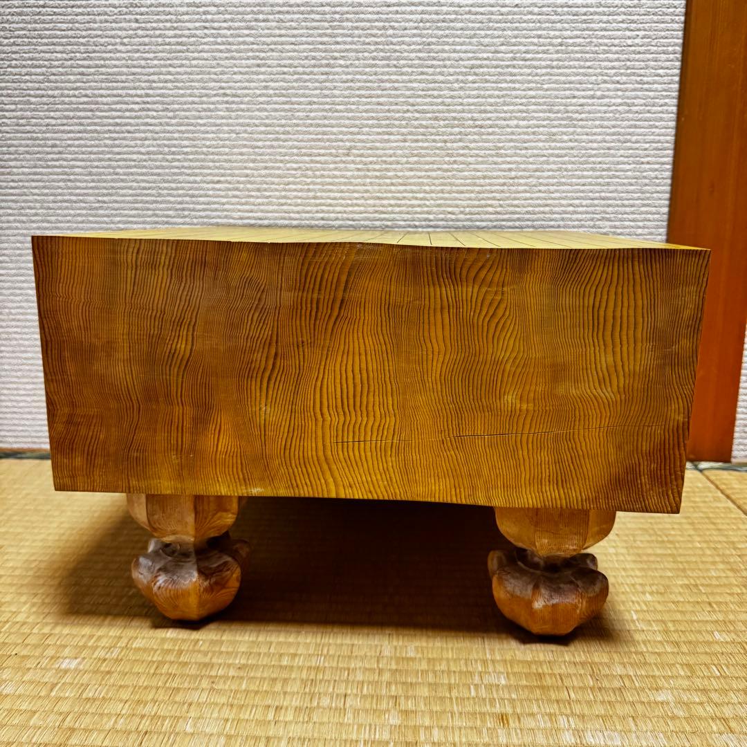 高級　本格派　囲碁盤　碁笥　碁石　脚付き　ヘソ有　新榧　柾目　蛤碁石　那智黒石