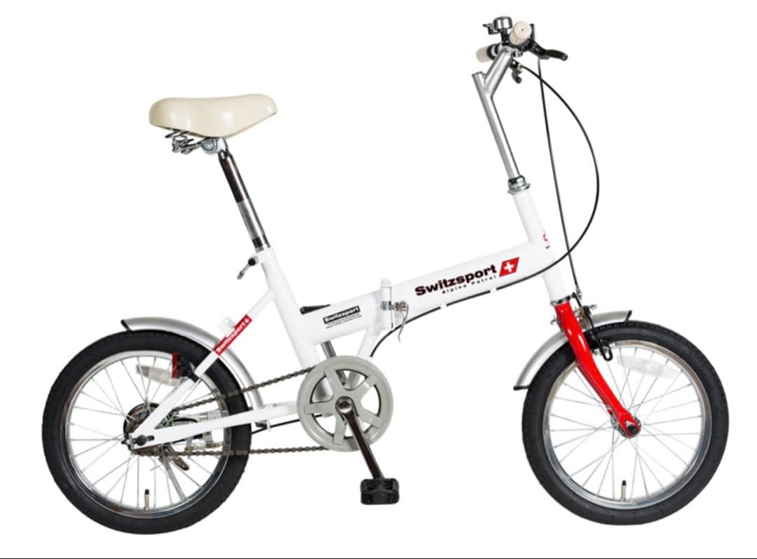 Switzsport 折りたたみ自転車 ホワイト
