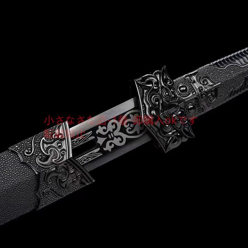 浅慕漢剣模様鋼  古兵器 武具 刀装具 日本刀 模造刀 居合刀