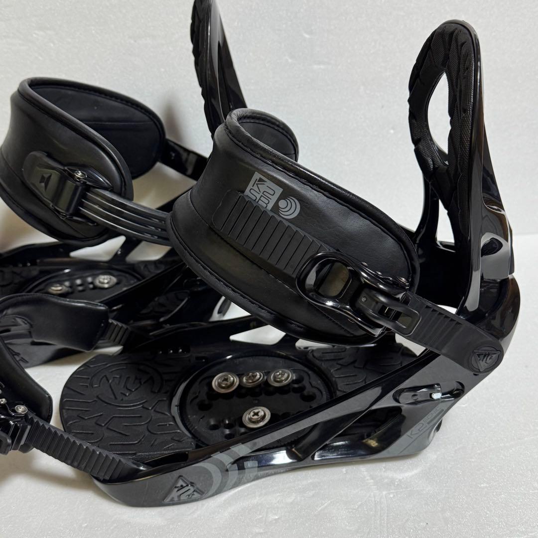 k2 Lサイズ ブラック スノーボード ビンディング 黒色初心者人気モデル