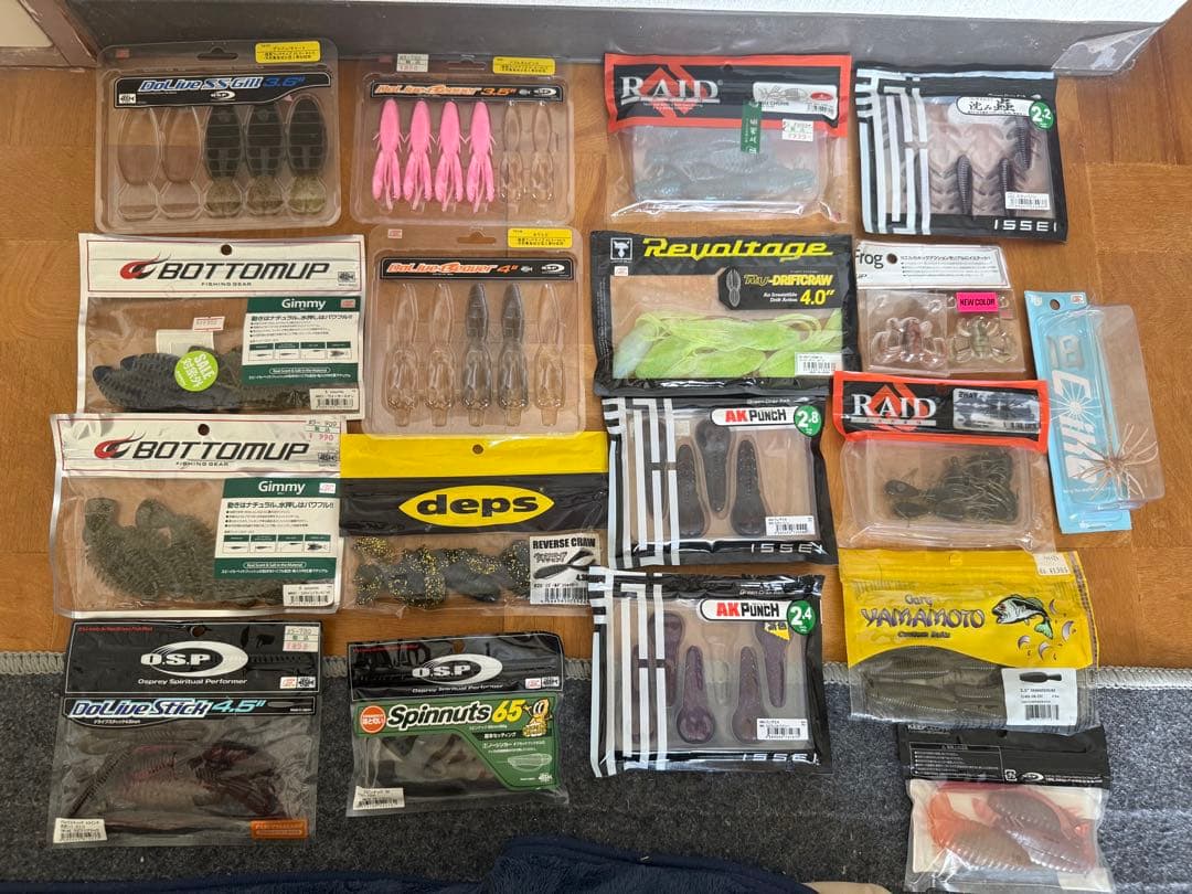 日*4様 バス釣り引退 ワーム フック等 サングラス セット