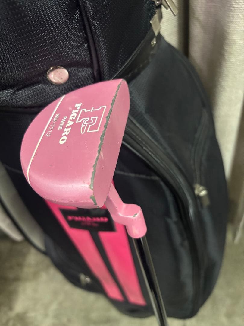 バック美品‼️FIGARO PARIS ゴルフバッククラブセットハーフセット7本