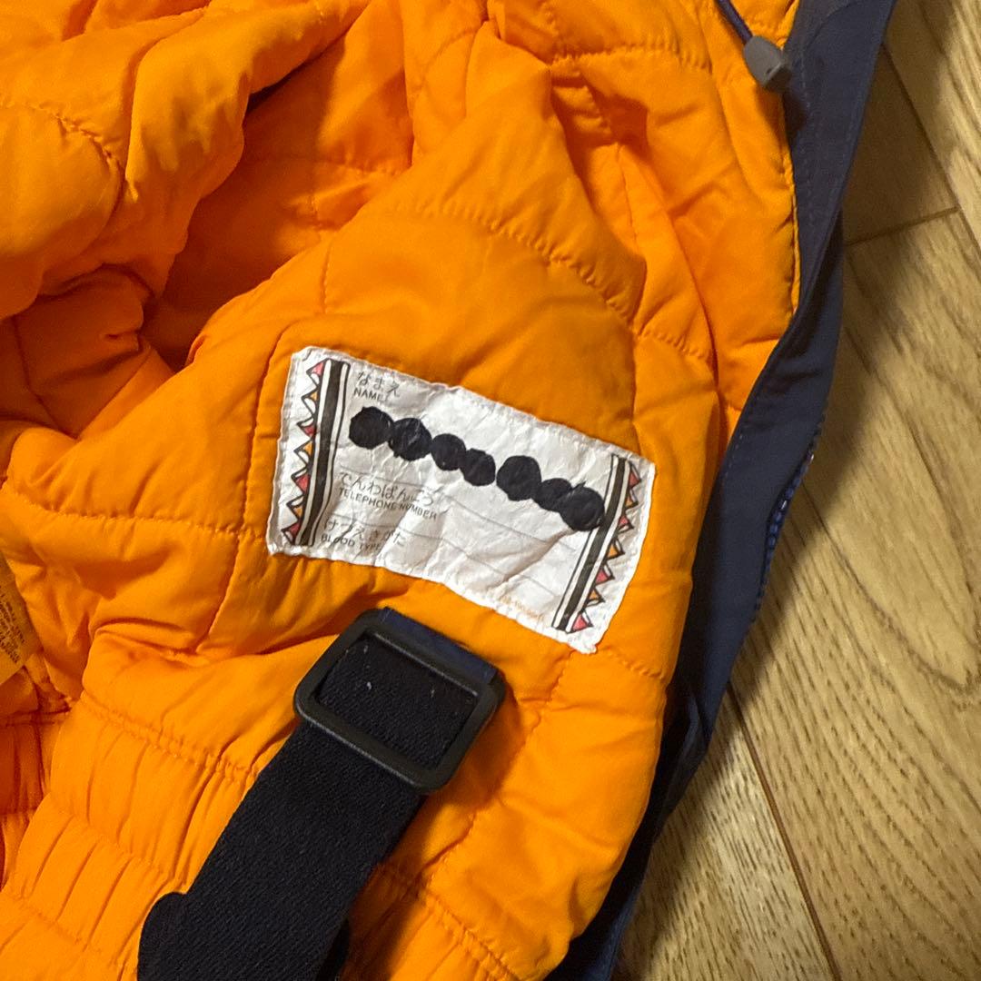 mont-bell 子供用 フード付きジャンプスーツ 青　110