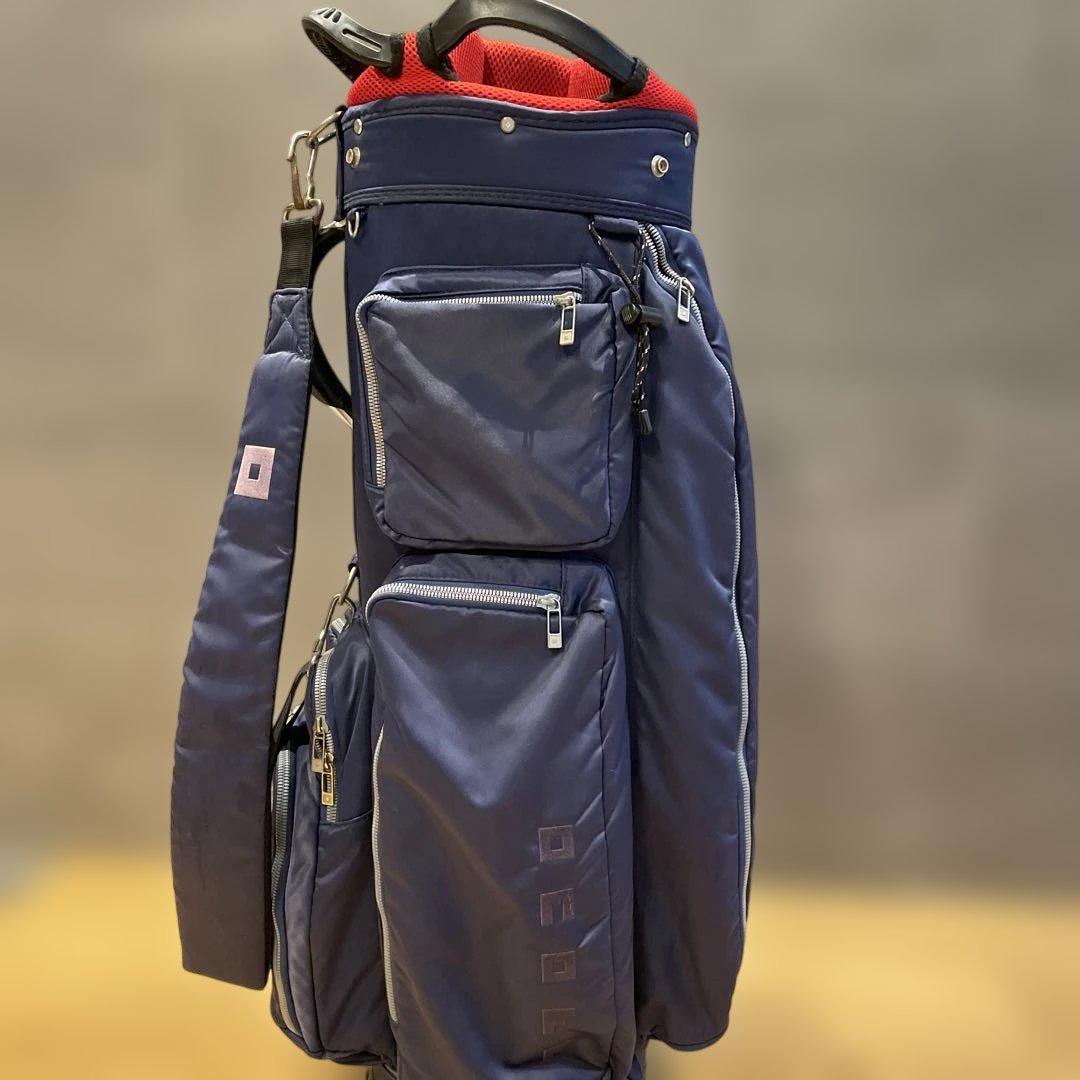 オノフ　ネイビー ナイロン キャディバッグ