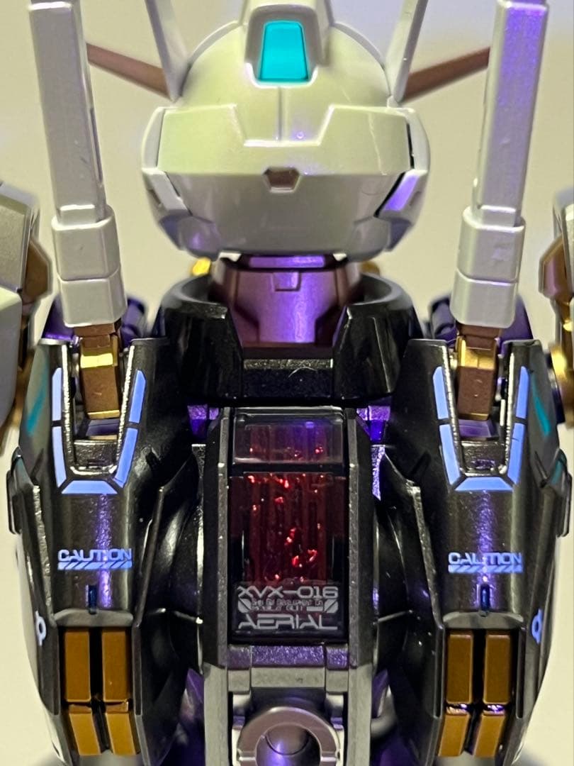 ガンプラ フルメカニクス 1/100 ガンダムエアリアル 塗装完成品