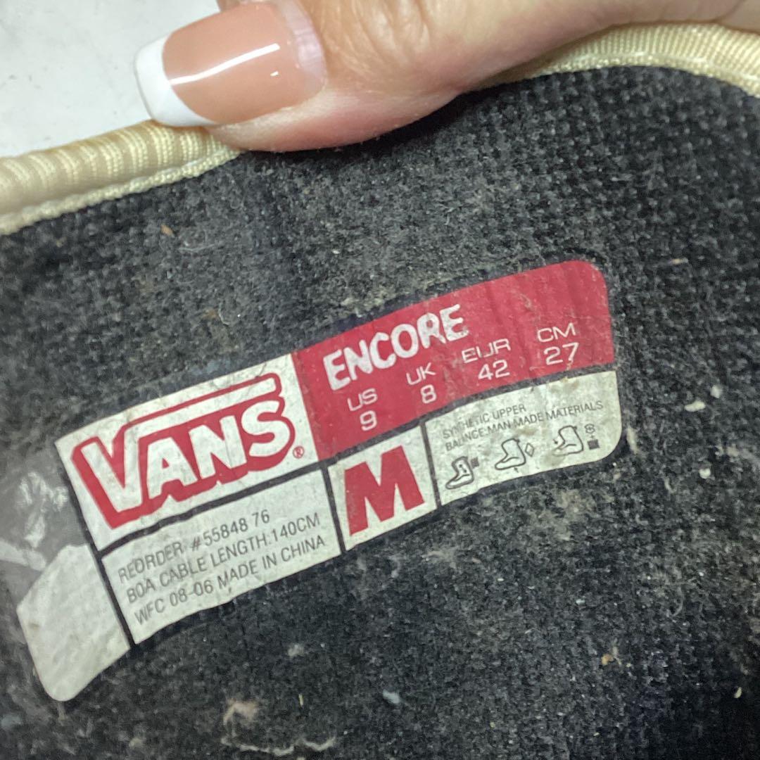 ホワイト ダイヤル式　vans スノーボード　ブーツ　27㎝　黒 （M85）