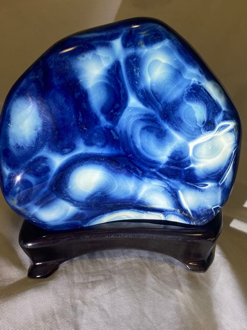 2631❣️ ブルー　メノウ　瑪瑙 天然石 ジャスパー　希少