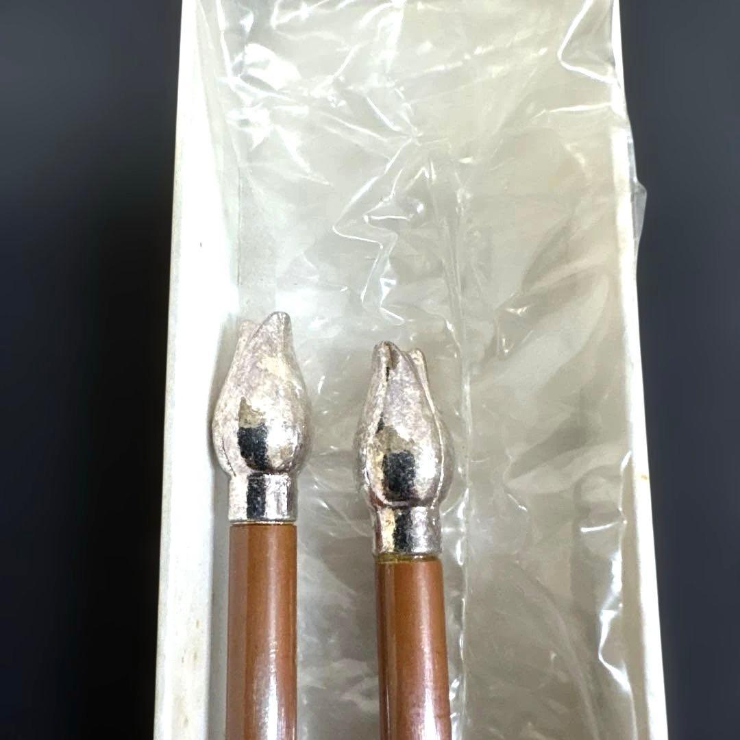 C,★ 火箸 3つ(桐実頭 菊頭 菊蕾頭)・2つセット・灰匙