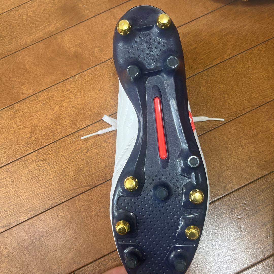 ASICS GEL-TACTIC スパイクシューズ ホワイト/オレンジ