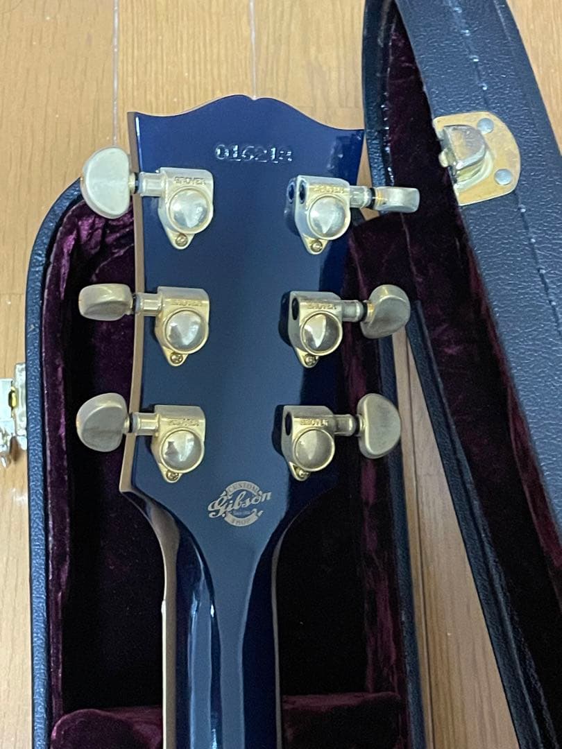 Gibson Les Paul Custom インディゴブルー　キルトトップ