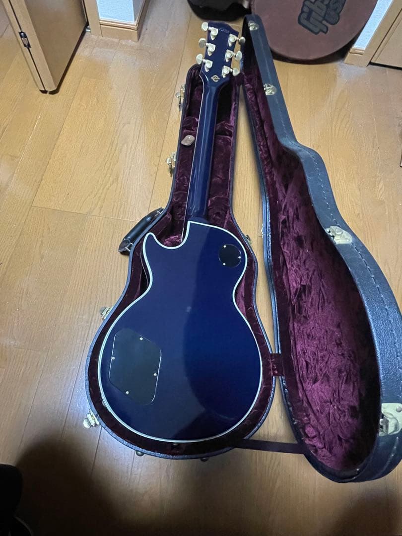 Gibson Les Paul Custom インディゴブルー　キルトトップ