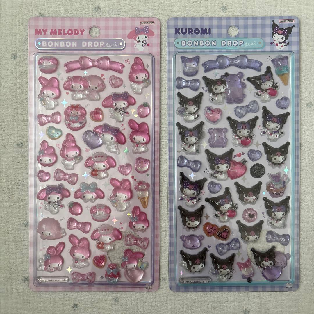 国内正規品 ボンボンドロップシール サンリオ第2弾 はぴだんぶい クロミ キティ