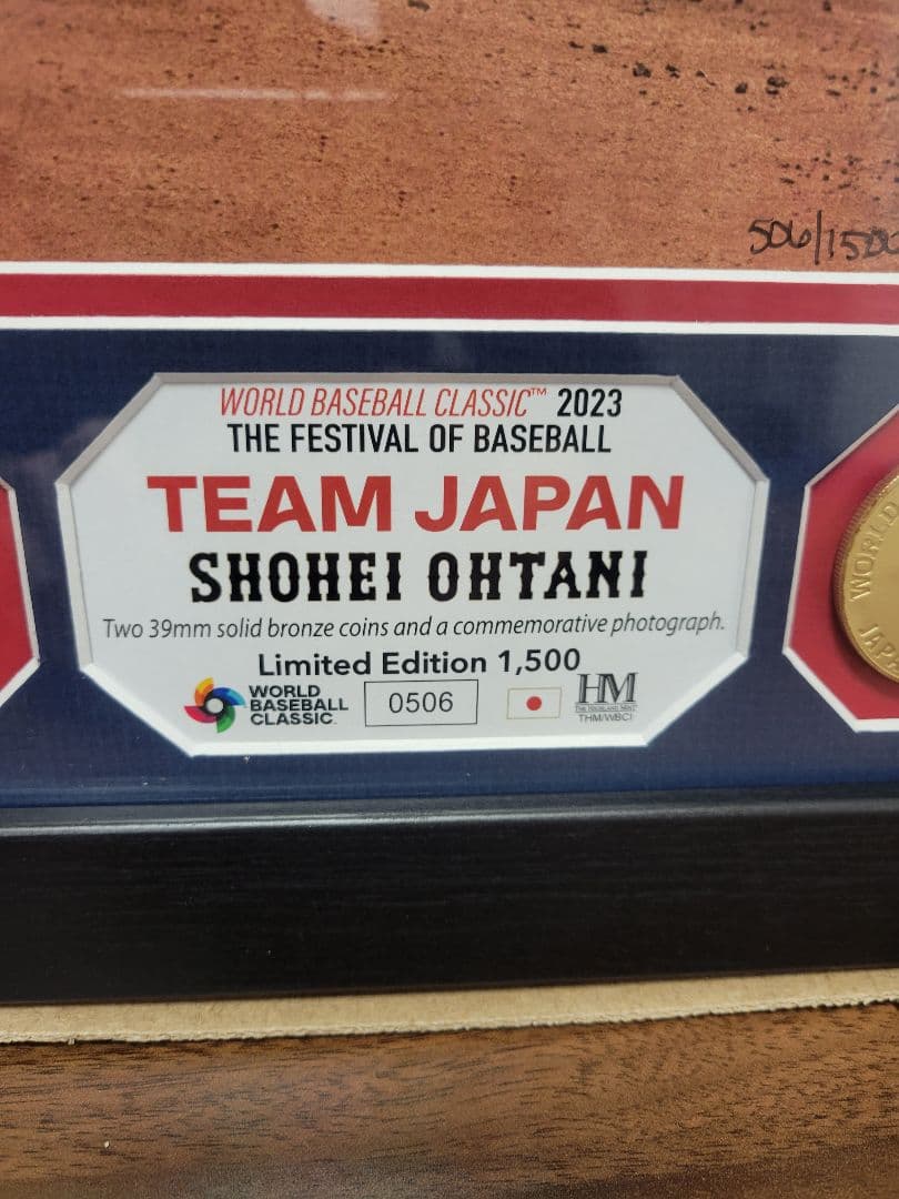 【祝　優勝】2023　WBC　大谷翔平選手　ダブルフォトミント