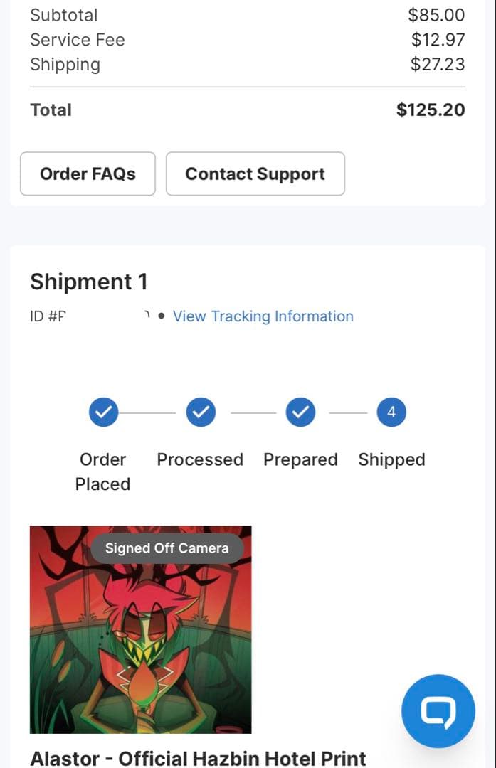 ハズビンホテル アラスター 直筆サイン ポスター