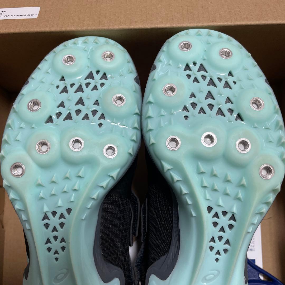 ★asicsサイバープレード17 陸上スパイク23.5㎝ブラック/ミント