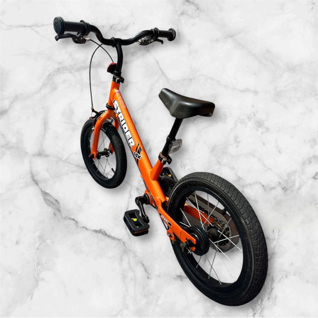 【美品】STRIDER ストライダー14X オレンジ キッズ バランスバイク
